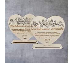Poďakovanie rodičom - srdce