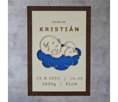 Obraz s údajmi dieťaťa