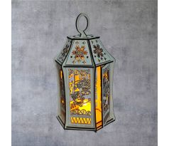 Dreveny lampáš - vianočný