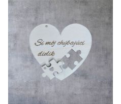 Srdiečko s vyznaním - svetlé