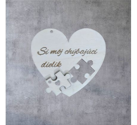 Srdiečko s vyznaním - svetlé