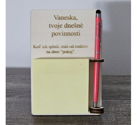 Doštička na chladničku - povinnosti