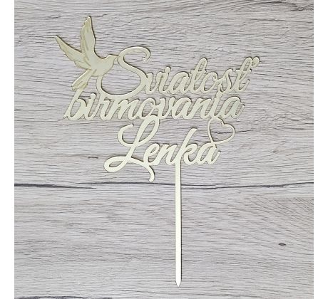 Sviatosť birmovania s menom a holubicou