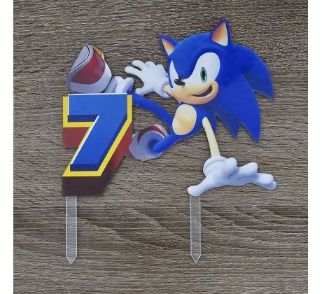 Ježko Sonic s číslom