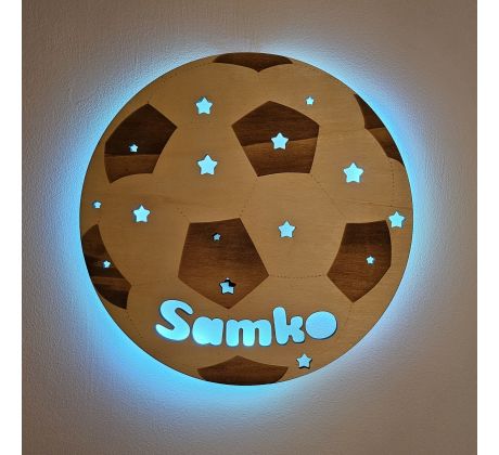 Detská nástenná lampa - futbalová lopta