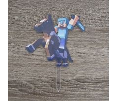Minecraft - postavička na koni