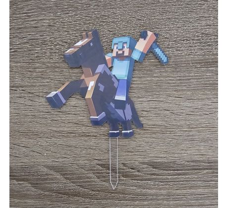 Minecraft - postavička na koni