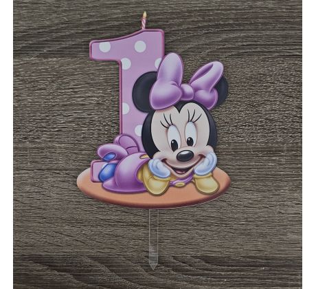 Baby Minnie s číslom 1