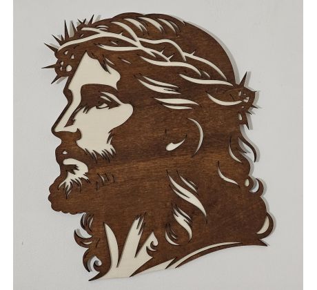 Drevený obraz Tvár Ježiša